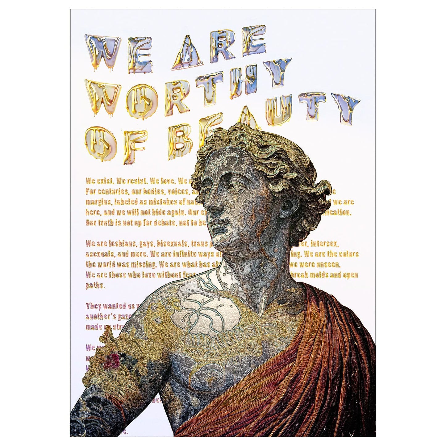 We Are Worthy of Beauty | 30×40 cm