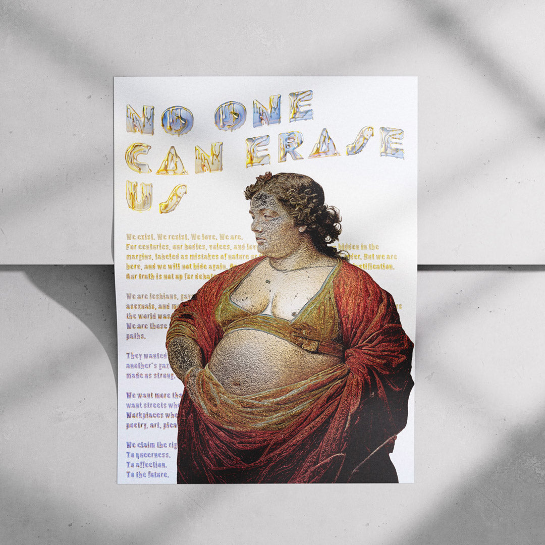 No One Can Erase Us — Póster 30×40 cm